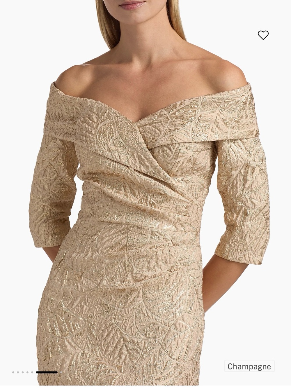 Teri Jon by Rickie Freeman
Metallic Brocade Mermaid Gown - Picture 5 of 7